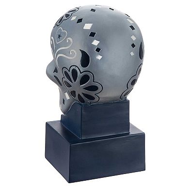 Dallas Cowboys Team Color Sugar Skull Statue