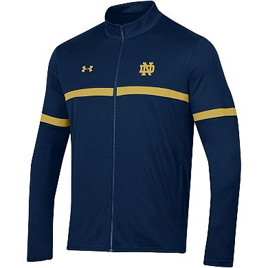 Men's Under Armour Navy Notre Dame Fighting Irish 2023 Assist Warm Up Full-Zip Jacket