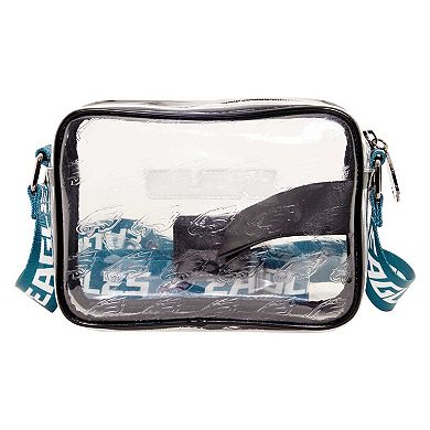 Women's Loungefly Philadelphia Eagles Clear Crossbody Bag