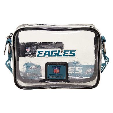 Women's Loungefly Philadelphia Eagles Clear Crossbody Bag