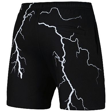 Men's PLEASURES  Black Los Angeles Dodgers Lightning Shorts