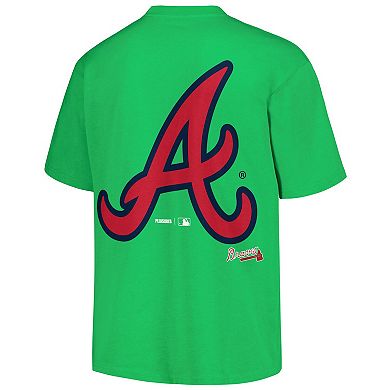 Men's PLEASURES  Green Atlanta Braves Ballpark T-Shirt