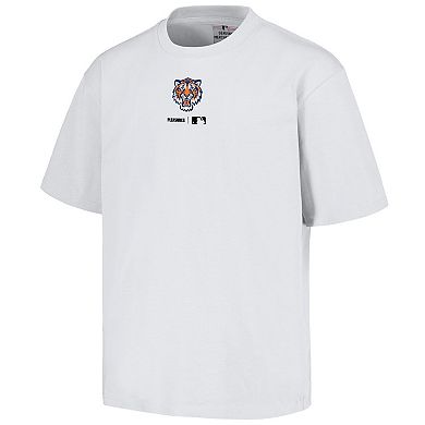 Men's PLEASURES  White Detroit Tigers Mascot T-Shirt
