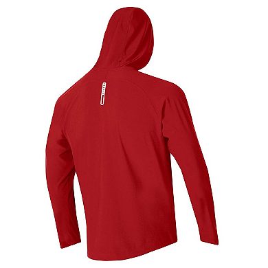 Men's Under Armour Red Wisconsin Badgers Unstoppable Raglan Full-Zip Jacket