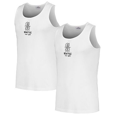 Men's PLEASURES  White Seattle Mariners Two-Pack Tank Top