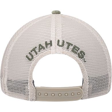 Men's Under Armour Camo Utah Utes Sideline Blitzing Trucker Adjustable Hat