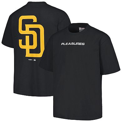 Men's PLEASURES  Black San Diego Padres Ballpark T-Shirt