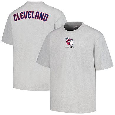 Men's PLEASURES  Gray Cleveland Guardians Mascot T-Shirt