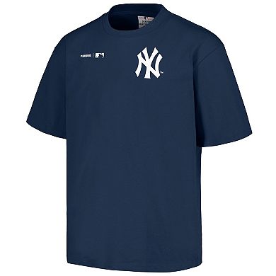 Men's PLEASURES  Navy New York Yankees Precision T-Shirt