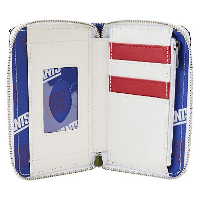 Loungefly New York Giants Sequin Zip-Around Wallet