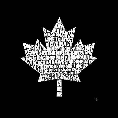 Canadian National Anthem - Womens Dolman Word Art Shirt