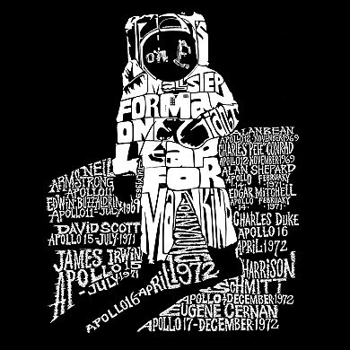 Astronaut - Mens Word Art Hooded Sweatshirt