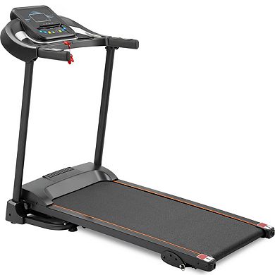 Compact Easy Folding Treadmill Motorized Running Jogging Machine With Audio Speakers