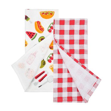 Celebrate Together Summer BBQ 2-Pack Terry Kitchen Towels