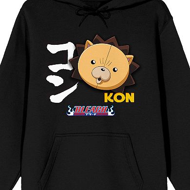 Men's Bleach Anime Kon Head with Kanji Graphic Hoodie