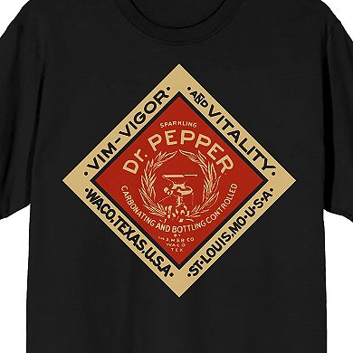 Men's Dr. Pepper Vintage Diamond Logo Graphic Tee