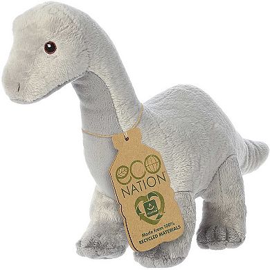 Aurora Large Gray Eco Nation 13.5" Brachiosaurus Eco-friendly Stuffed Animal