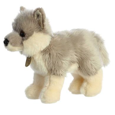 Aurora Medium Gray Miyoni Tots 10" Wolf Pup Adorable Stuffed Animal