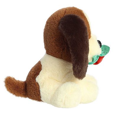 Aurora Small Brown Valentine Val Pets 9" A Rose For You Pup Heartwarming Stuffed Animal