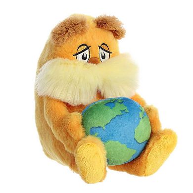 Aurora Medium Orange Dr. Seuss 11" Lorax Planet Earth Whimsical Stuffed Animal