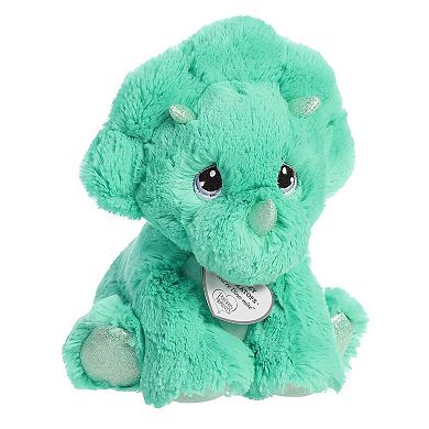 Aurora Small Green Precious Moments 8.5" Tracey Triceratops Inspirational Stuffed Animal