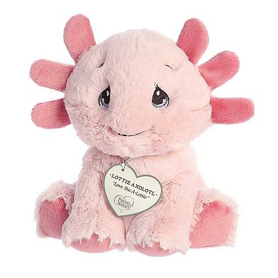 Aurora Small Pink Precious Moments 8.5" Lottie Axolotl Inspirational Stuffed Animal