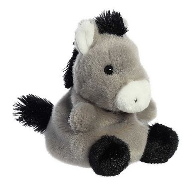 Aurora Mini Grey Palm Pals 5" Eli Donkey Adorable Stuffed Animal