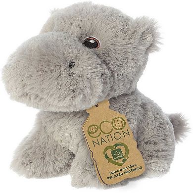 Aurora Mini Gray Eco Nation 5" Hippopotamus Eco-friendly Stuffed Animal