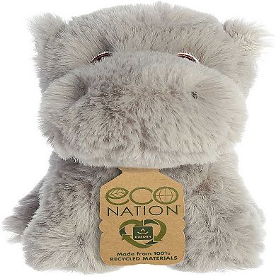 Aurora Mini Gray Eco Nation 5" Hippopotamus Eco-friendly Stuffed Animal