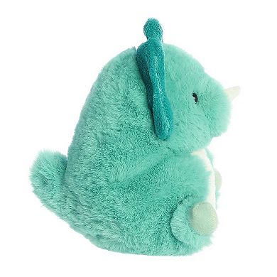 Aurora Mini Blue Rolly Pet 5" Teya Triceratops Round Stuffed Animal