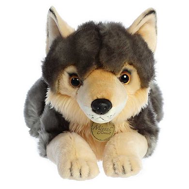 Aurora Large Grey Miyoni 16" Wolf Adorable Stuffed Animal