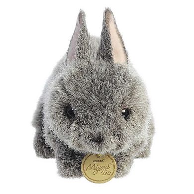 Aurora Small Grey Miyoni 7.5" Netherland Dwarf Bunny Adorable Stuffed Animal