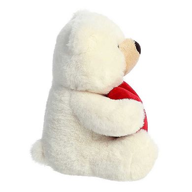 Aurora Small Cream Valentine 6.5" Jolie Bear Heartwarming Stuffed Animal