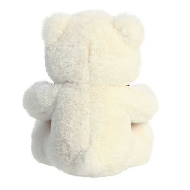 Aurora Small Cream Valentine 6.5" Jolie Bear Heartwarming Stuffed Animal