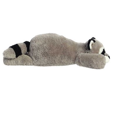 Aurora Large Grey Snoozles 18" Raccoon Laid-back Stuffed Animal