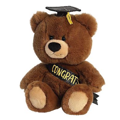 Aurora Medium Brown Graduation 10" Hugga-Wug Bear Commemorative Stuffed Animal