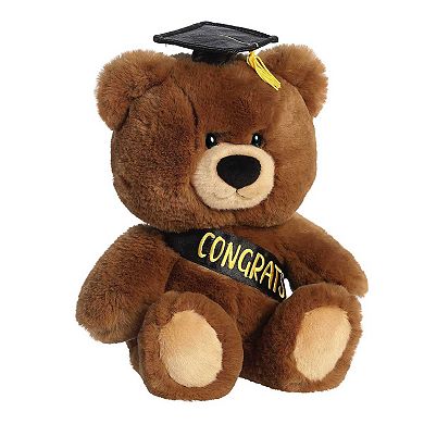 Aurora Medium Brown Graduation 10" Hugga-Wug Bear Commemorative Stuffed Animal