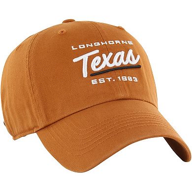 Women's '47 Texas Orange Texas Longhorns Sidney Clean Up Adjustable Hat
