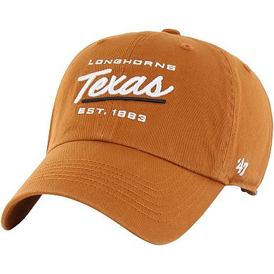 Women's '47 Texas Orange Texas Longhorns Sidney Clean Up Adjustable Hat