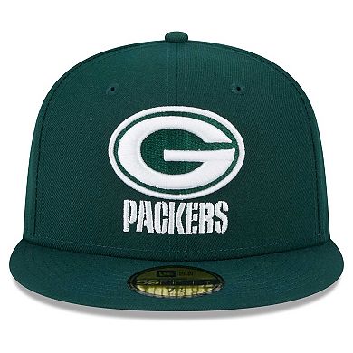 Men's New Era Green Green Bay Packers  Main 59FIFTY Fitted Hat