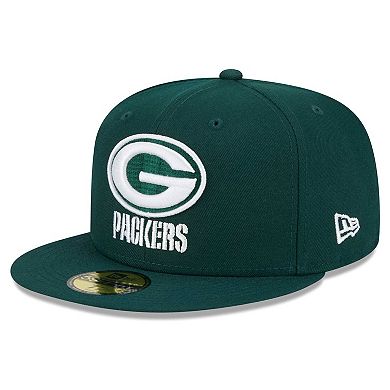 Men's New Era Green Green Bay Packers  Main 59FIFTY Fitted Hat