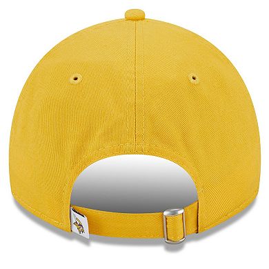 Women's New Era  Gold Minnesota Vikings  Main Core Classic 2.0 9TWENTY Adjustable Hat