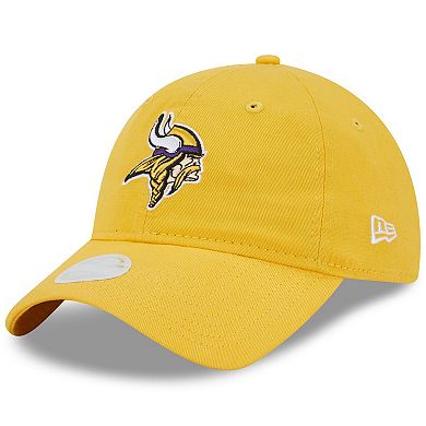 Women's New Era  Gold Minnesota Vikings  Main Core Classic 2.0 9TWENTY Adjustable Hat