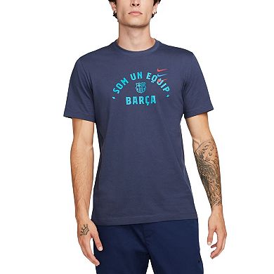Men's Nike Navy Barcelona Verbiage T-Shirt