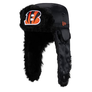 Men's New Era  Black Cincinnati Bengals Trapper Hat