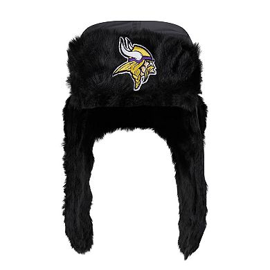 Men's New Era  Black Minnesota Vikings Trapper Hat