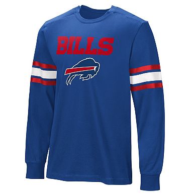 Men's  Royal Buffalo Bills Hands Off Long Sleeve Adaptive T-Shirt