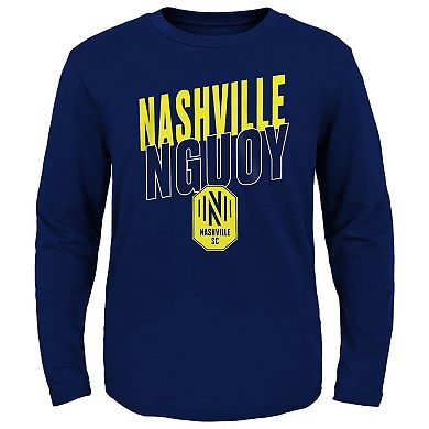 Youth Navy Nashville SC Showtime Long Sleeve T-Shirt