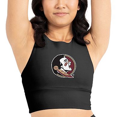 Women's Certo Black Florida State Seminoles Buttery Soft Midi Bra & Leggings Set