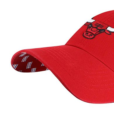 Women's '47  Red Chicago Bulls Confetti Undervisor Clean Up Adjustable Hat